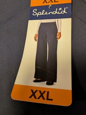 Splendid NWT Navy Blue Pull On Yoga Pants Xxl Elastic Waist
